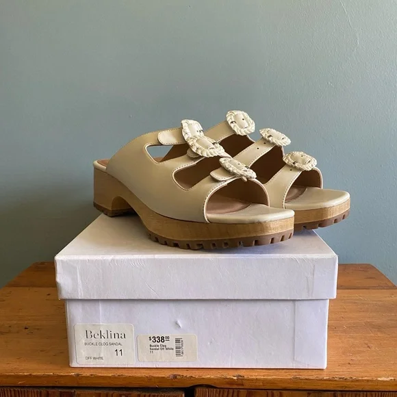Beklina Buckle Clog Sandal Size 11 - Picture 8 of 11